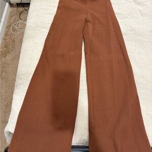Princess Polly Knit Brown Wide-Leg Pants